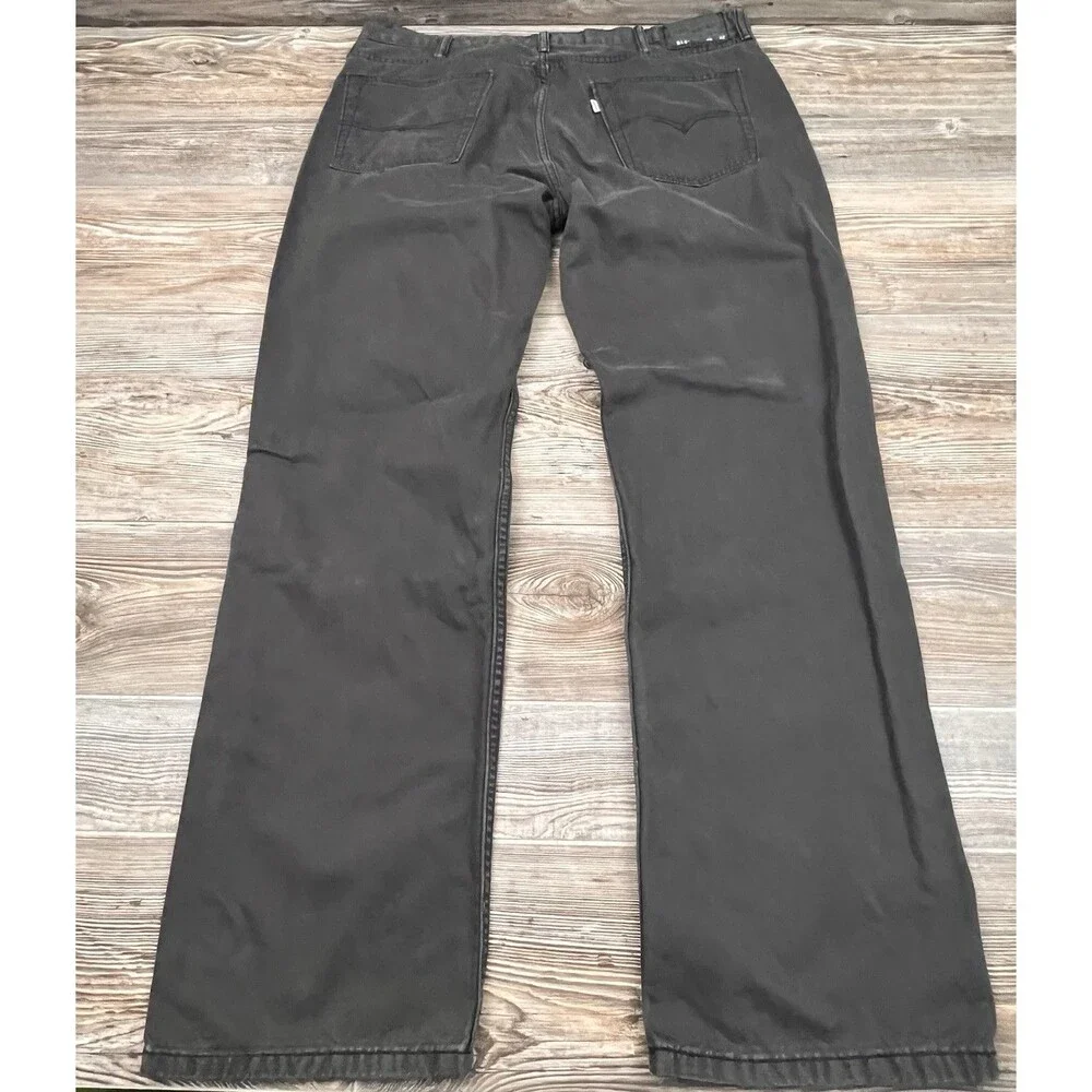 Levi's 514‎ Men's Jeans 38x32 Grey Cotton Straight Leg Jeans Modern Casual